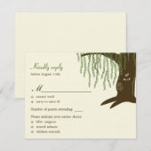 Willow Tree Wedding RSVP / Respaart Kaartje (Voorkant / Achterkant)
