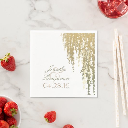 Willow Tree Wedding Servetten (Insitu)