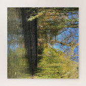 Willow Trees Foto Reflections Square Legpuzzel (Horizontaal)