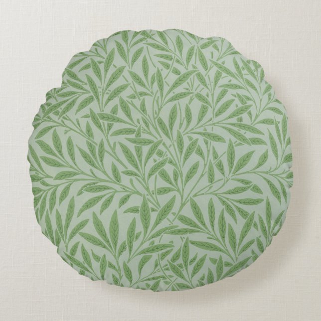 Willow van William Morris (1874) Rond Kussen (Voorkant)