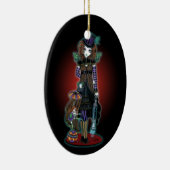 "Willow" Victoriaans Steampunk Circus Faery Orname Keramisch Ornament (Rechts)