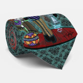 "Willow" Victoriaans Steampunk Circus Faery Stropd Stropdas (Opgerold)