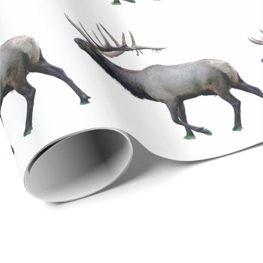 Willow Wapiti elk Cadeaupapier (Rol Hoek)