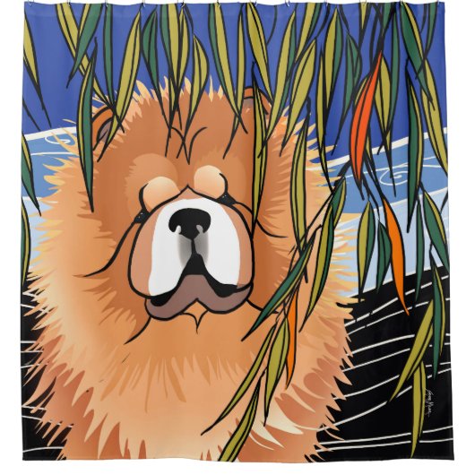 WILLOW WIND - Chow douchegordijn (Voorkant)