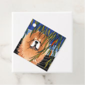 WILLOW WIND - labels met cadeautjes voor chow (In situ)