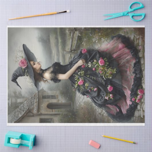 Willow Witch1 recht tegenover Tissue Paper Tissuepapier (Craft)