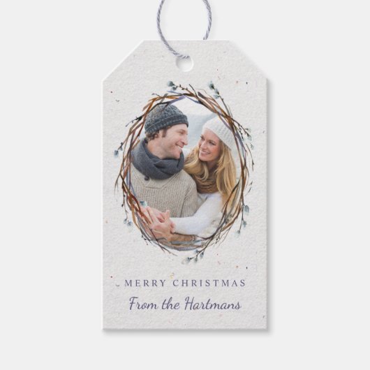Willow Wreath Gift Labels Cadeaulabel (Voorkant)