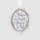 Willow Wreath Persoonlijke kerstversiering Ornament (voorkant)