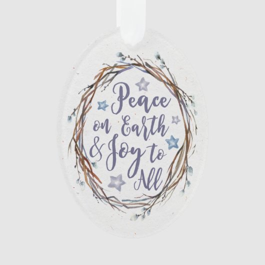 Willow Wreath Persoonlijke kerstversiering Ornament (voorkant)