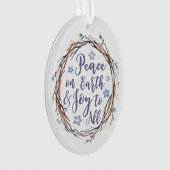 Willow Wreath Persoonlijke kerstversiering Ornament (voorkant)