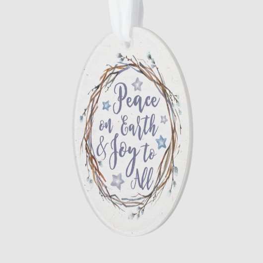 Willow Wreath Persoonlijke kerstversiering Ornament (voorkant)