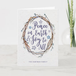 Willow Wreath Vakantie Groeten Kaart