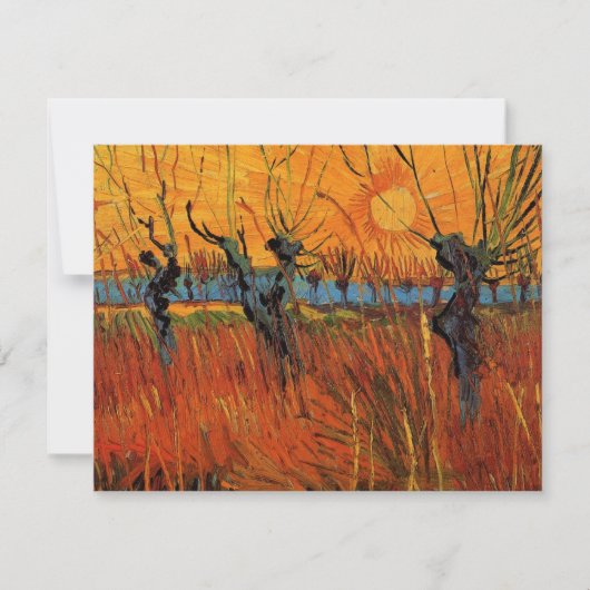 Willows at Sunset by Vincent van Gogh (Voorkant)