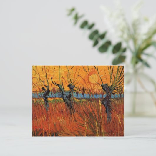 Willows at Sunset by Vincent van Gogh (Staand voorkant)