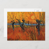 Willows at Sunset by Vincent van Gogh Briefkaart (Voorkant / Achterkant)