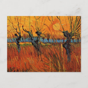 Willows at Sunset by Vincent van Gogh Briefkaart