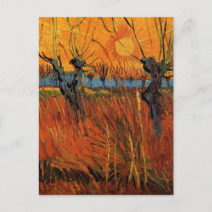 Willows at Sunset by Vincent van Gogh Briefkaart