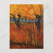 Willows at Sunset by Vincent van Gogh Briefkaart (Voorkant)