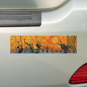 Willows at Sunset by Vincent van Gogh Bumpersticker (Op auto)