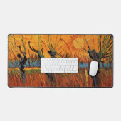 Willows at Sunset by Vincent van Gogh Bureaumat (Keyboard & Muis)
