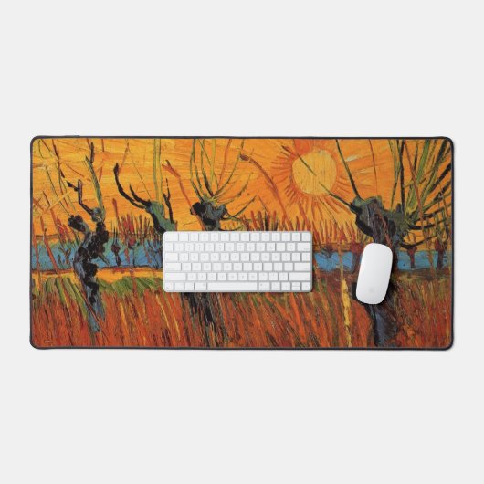 Willows at Sunset by Vincent van Gogh Bureaumat (Keyboard & Muis)