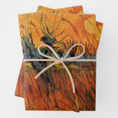 Willows at Sunset by Vincent van Gogh Inpakpapier Vel (In situ)