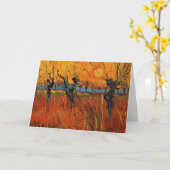 Willows at Sunset by Vincent van Gogh Kaart (Gele Bloem)