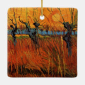 Willows at Sunset by Vincent van Gogh Keramisch Ornament (Achterkant)