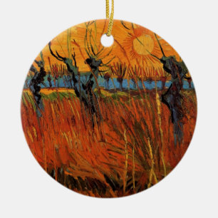 Willows at Sunset by Vincent van Gogh Keramisch Ornament