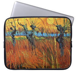 Willows at Sunset by Vincent van Gogh. Laptop Sleeve