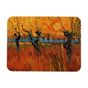 Willows at Sunset by Vincent van Gogh Magneet