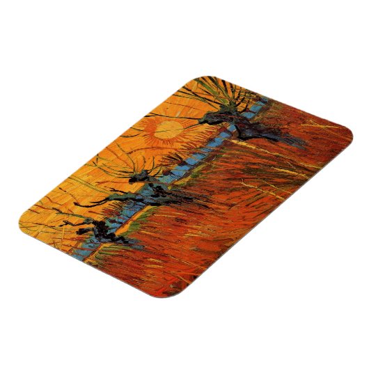 Willows at Sunset by Vincent van Gogh Magneet (Linkerzijde)