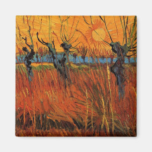 Willows at Sunset by Vincent van Gogh Magneet