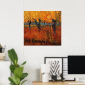 Willows at Sunset by Vincent van Gogh Poster (Thuiskantoor)