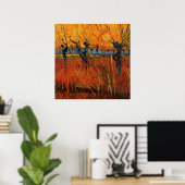 Willows at Sunset by Vincent van Gogh Poster (Thuiskantoor)