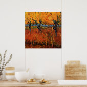 Willows at Sunset by Vincent van Gogh Poster (Keuken)