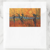 Willows at Sunset by Vincent van Gogh Rechthoekige Sticker (Tas)