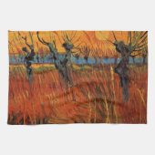 Willows at Sunset by Vincent van Gogh Theedoek (Horizontaal)