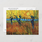 Willows at Sunset (F572) Van Gogh Fine Art Briefkaart (Voorkant / Achterkant)