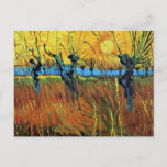 Willows at Sunset (F572) Van Gogh Fine Art Briefkaart<br><div class="desc">Wilgen bij zonsondergang, Vincent van Gogh. Olieverf op doek op karton, 60 x 49 cm. Otterlo, Kröller-Müller Museum. F 572, JH 1597 Vincent Willem van Gogh (Amsterdam, 30 maart 1853 - aldaar, 29 juli 1890) was een Nederlands kunstschilder. Enkele van zijn schilderijen behoren nu tot de bekendste, populairste en duurste...</div>