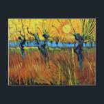 Willows at Sunset (F572) Van Gogh Fine Art Briefkaart<br><div class="desc">Wilgen bij zonsondergang, Vincent van Gogh. Olieverf op doek op karton, 60 x 49 cm. Otterlo, Kröller-Müller Museum. F 572, JH 1597 Vincent Willem van Gogh (Amsterdam, 30 maart 1853 - aldaar, 29 juli 1890) was een Nederlands kunstschilder. Enkele van zijn schilderijen behoren nu tot de bekendste, populairste en duurste...</div>