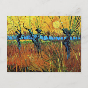 Willows at Sunset (F572) Van Gogh Fine Art Briefkaart