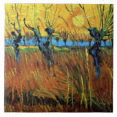 Willows at Sunset (F572) Van Gogh Fine Art Tegeltje (Voorkant)