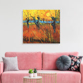 Willows at Sunset, Vincent van Gogh Canvas Afdruk (Insitu (Woonkamer))