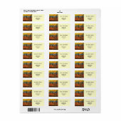 Willows at Sunset, Vincent van Gogh Etiket (Full Sheet)