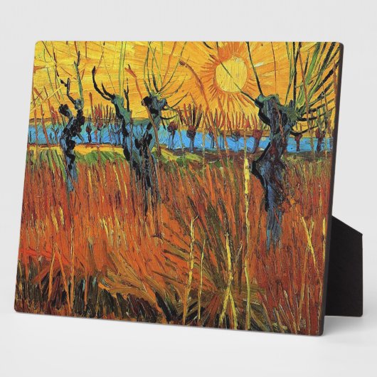 Willows at Sunset, Vincent van Gogh Fotoplaat (Zijkant)