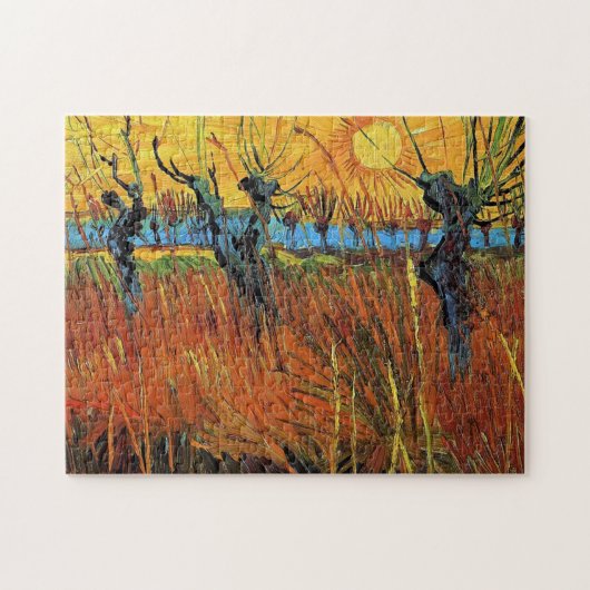 Willows at Sunset, Vincent van Gogh Legpuzzel (Horizontaal)