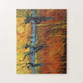 Willows at Sunset, Vincent van Gogh Legpuzzel (Verticaal)