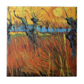 Willows at Sunset, Vincent van Gogh Tegeltje (Voorkant)
