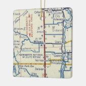 Willows CA  Map Keramisch Ornament (Links)